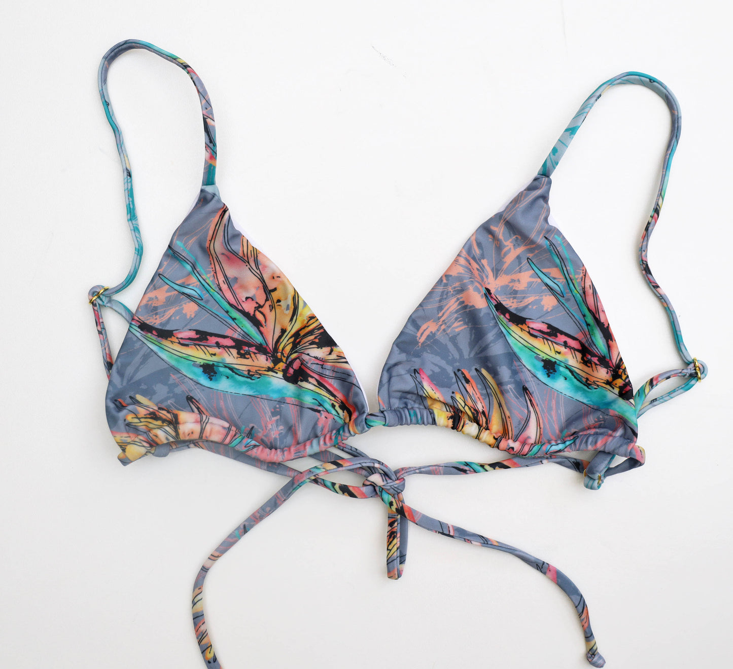 String Bikini Top - Bird Of Paradise Mauve