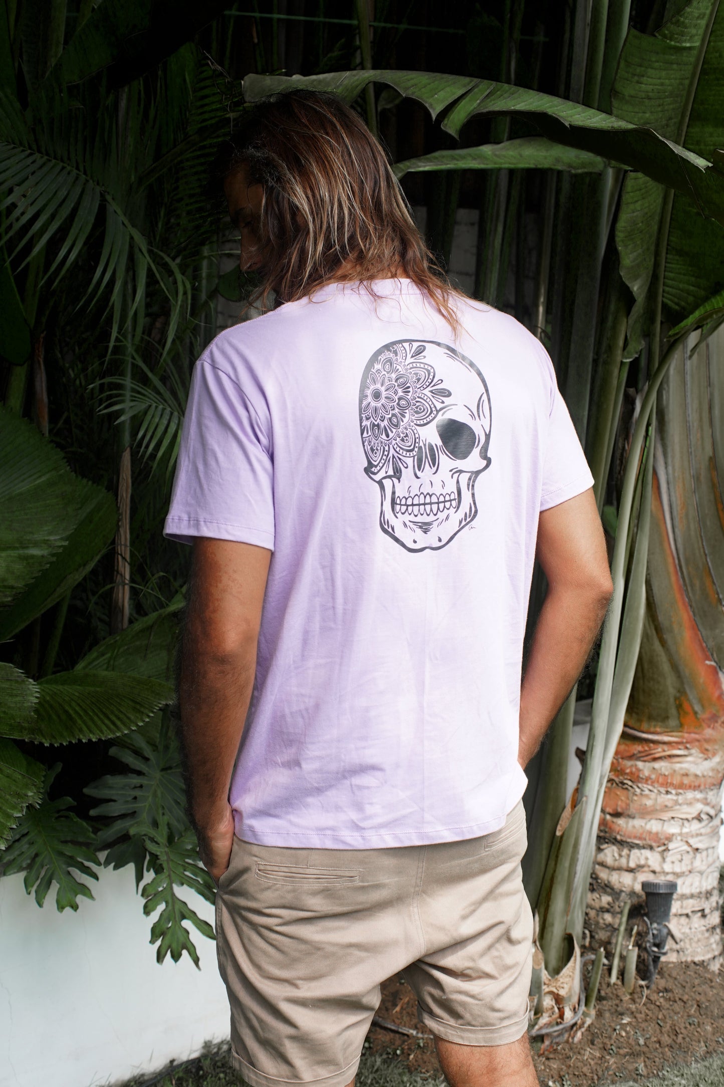 T-Shirt Skull - Mauve