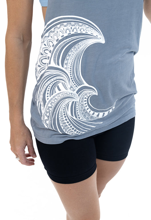 Tank Top Mandala Wave - Blue