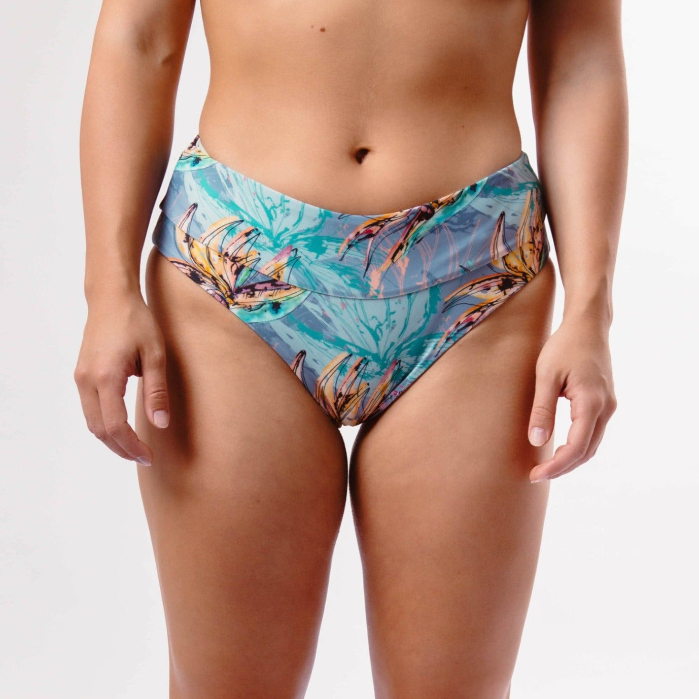 Mid-Waist Bikini - Bird of Paradise