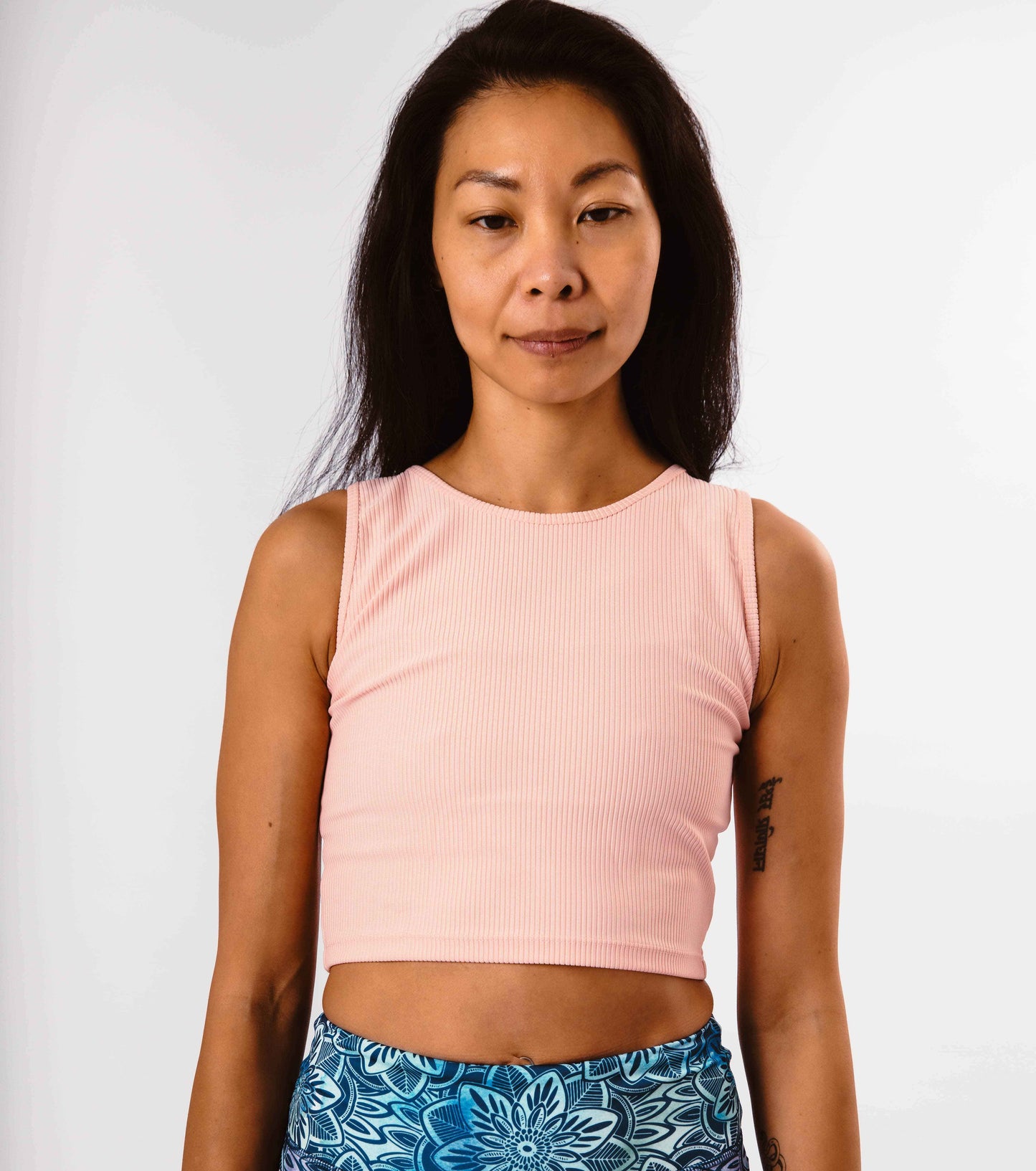 Cropped Tank Tops -Blossom Pink