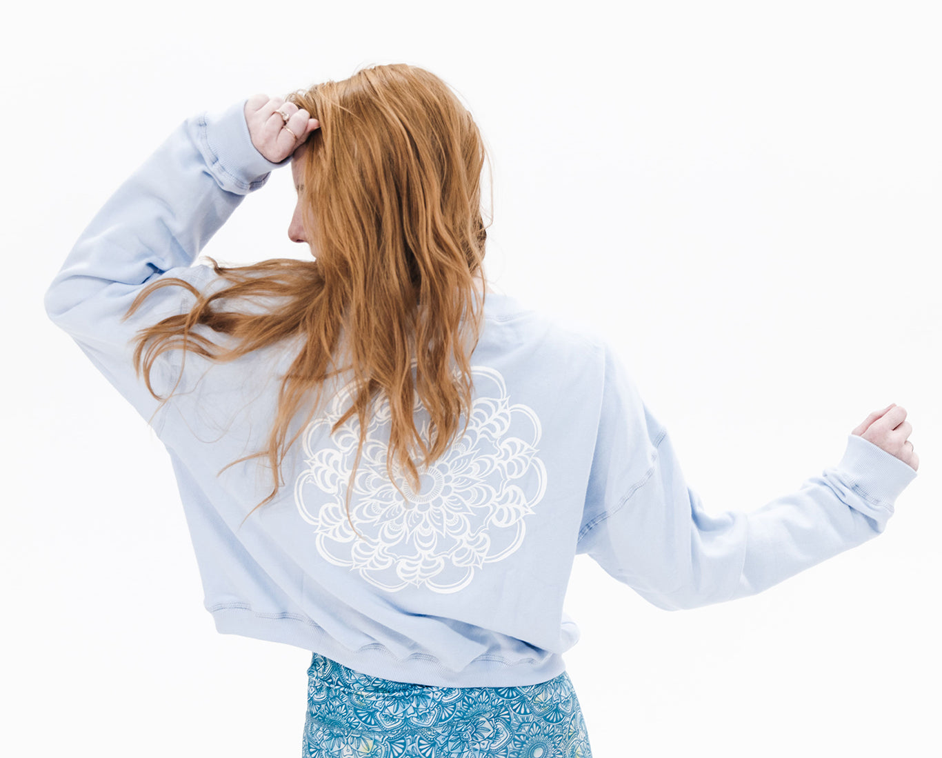 Sweatshirt Mandala - Baby Blue