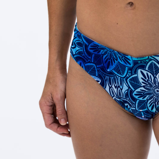 Bikini Bottom -  Mandala Blue Purple Pattern