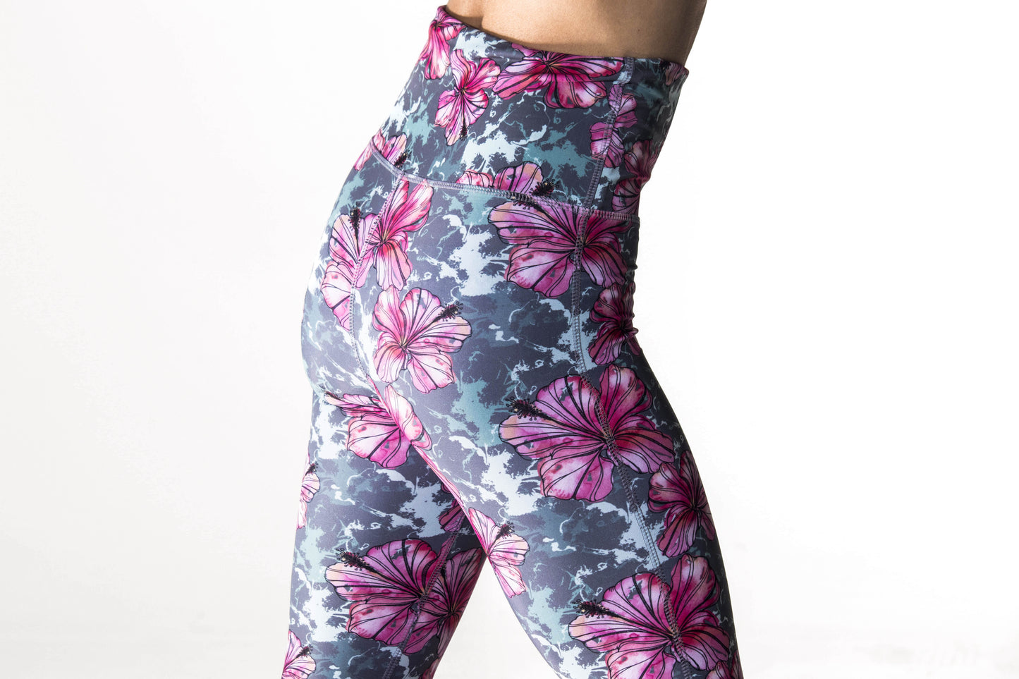 Long Legging - Hibiscus Flower