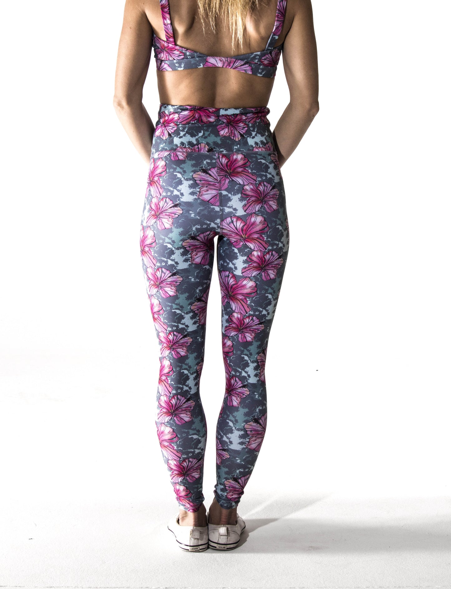 Long Legging - Hibiscus Flower