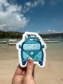 Choose Adventure Kombi Van Vinyl Sticker