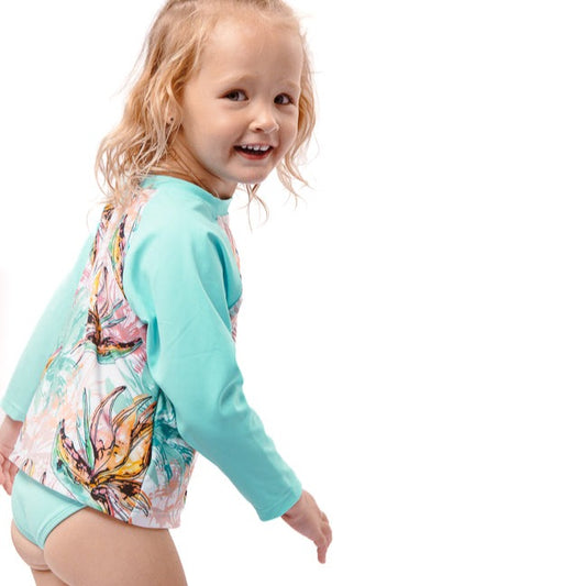 Kids Rash Vest / Sun Shirt-Bird Of Paradise