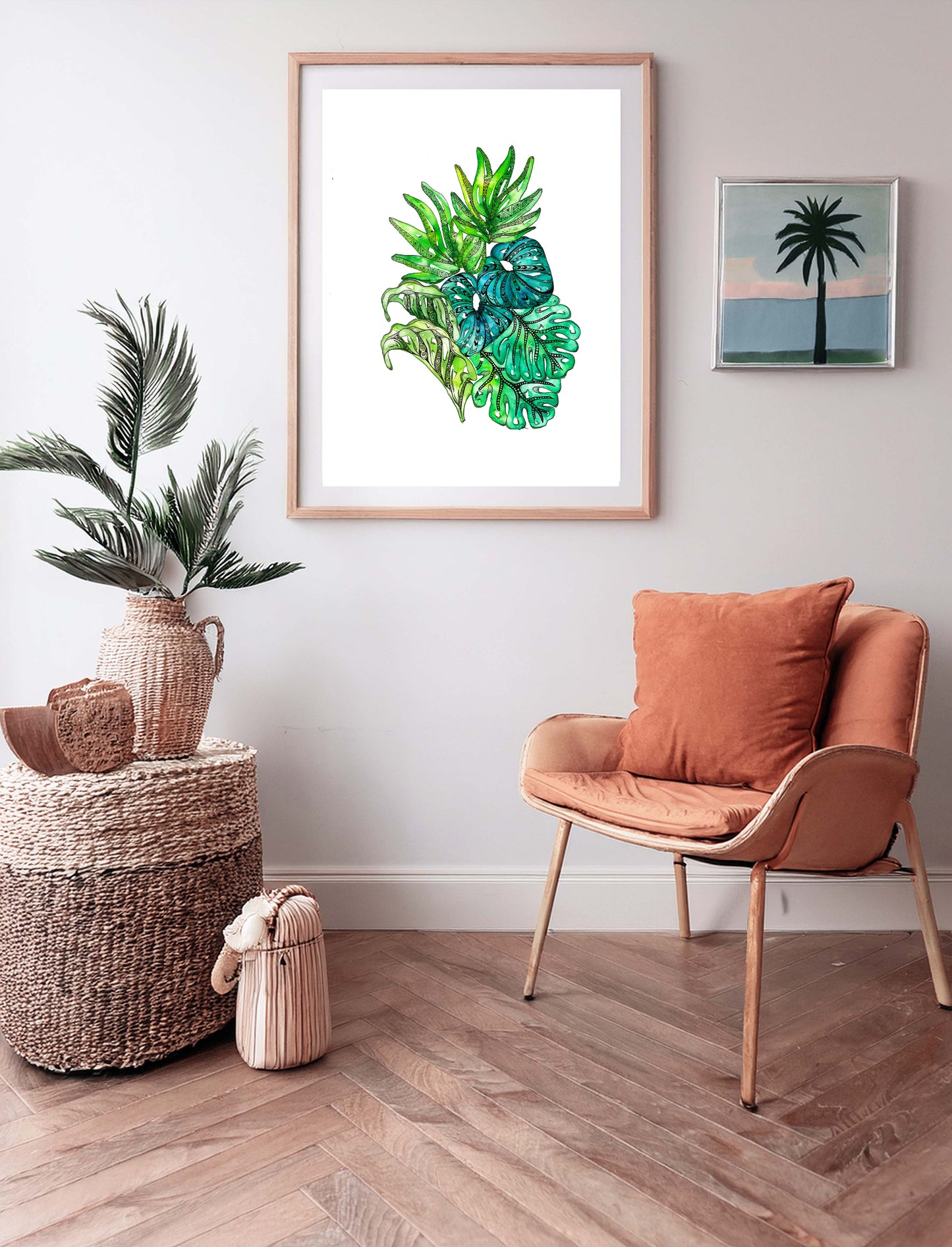 Leaf Mandala Watercolour