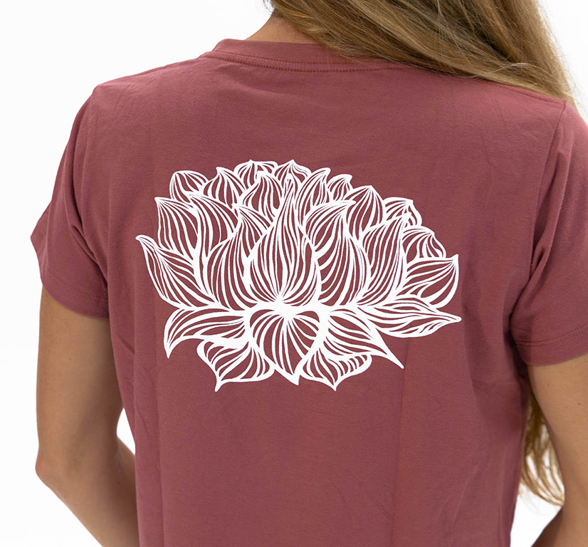 T-shirt Cropped - Rose Lotus