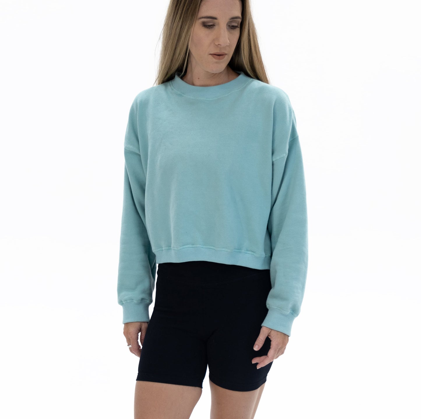 Sweatshirt Wave Mandala - Teal