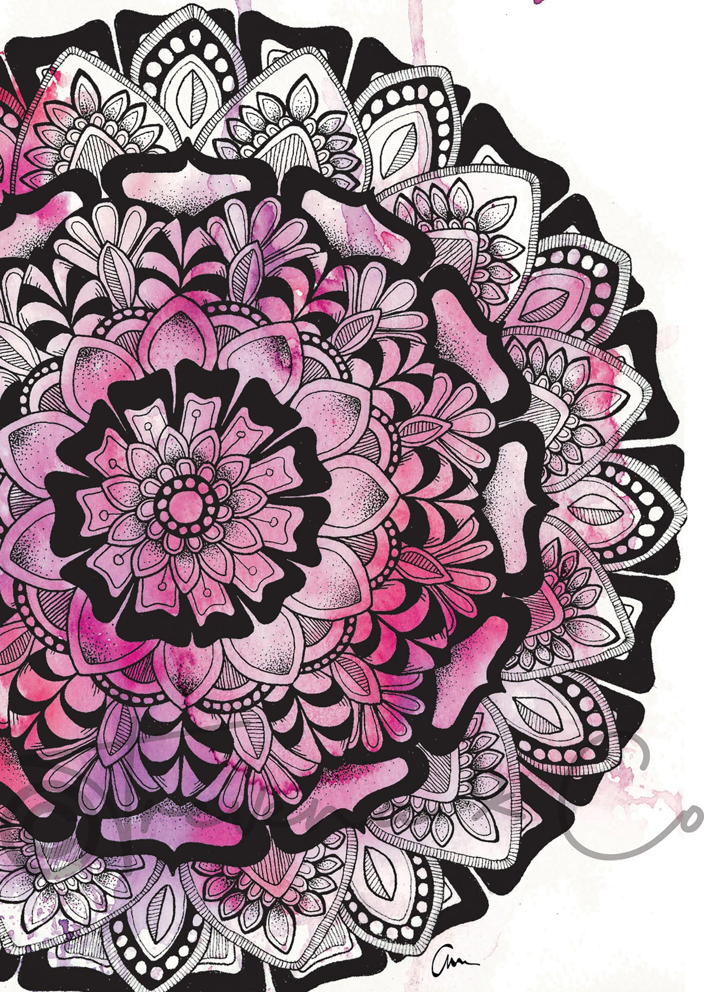 Twilight Mandala Watercolour