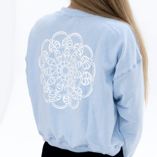Sweatshirt Mandala  -  Baby Blue