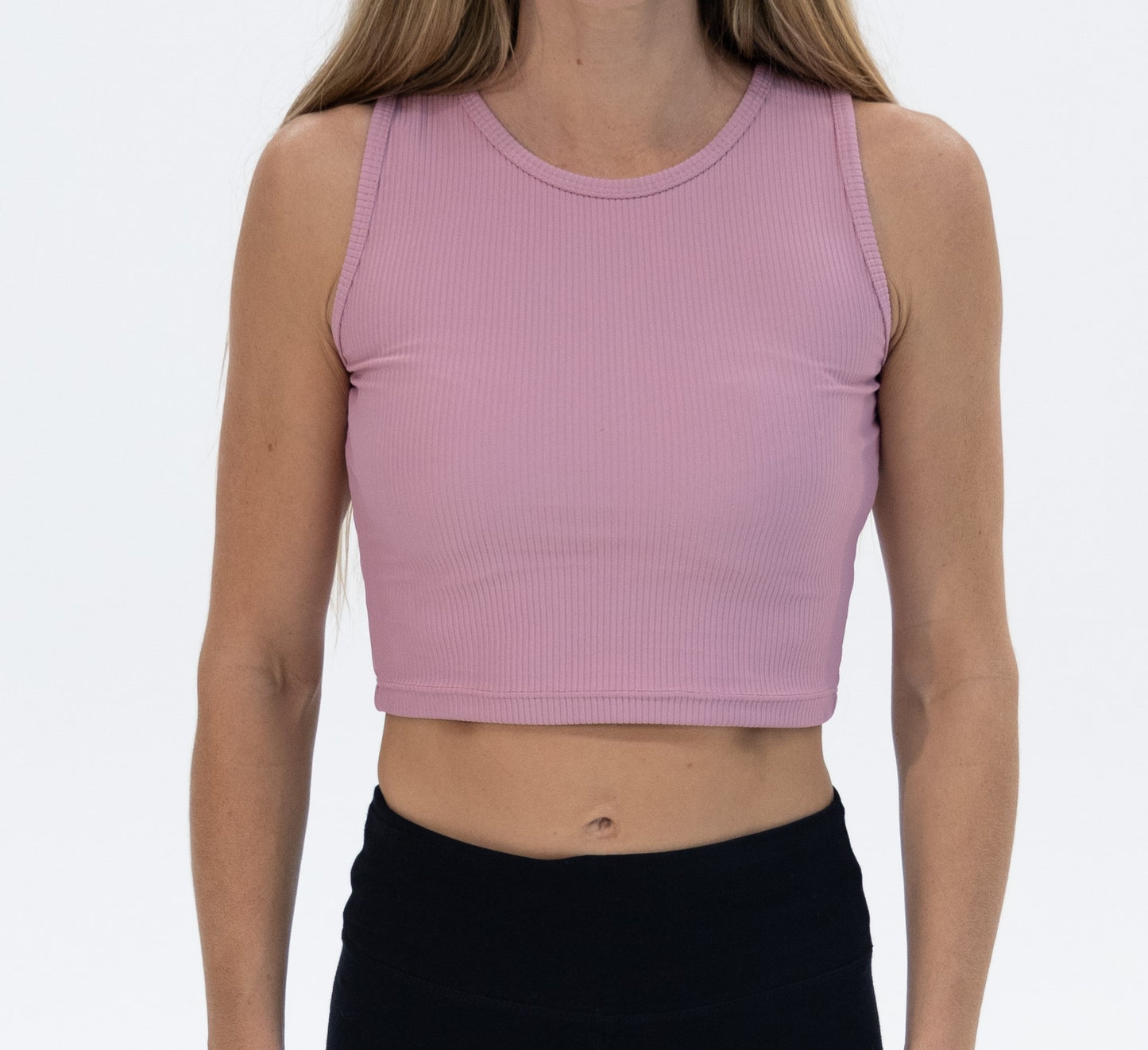 Cropped Tank Top - Pink