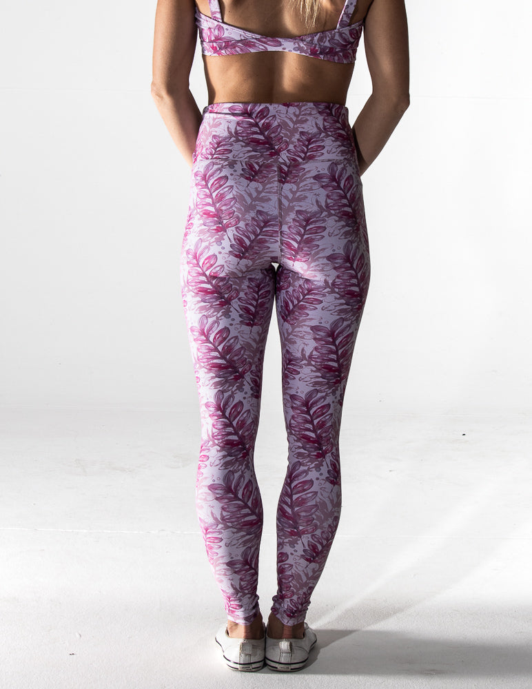 Long Legging - Pink Watercolour