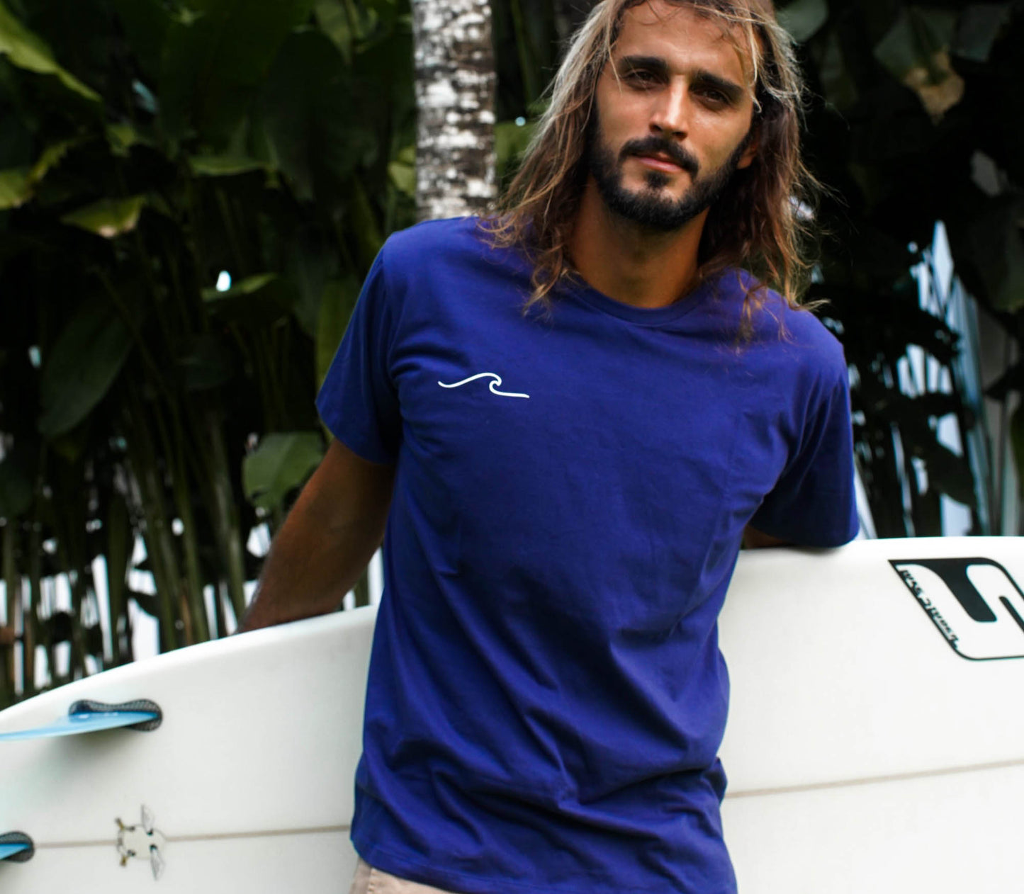 T-Shirt Wave Mandala - Navy