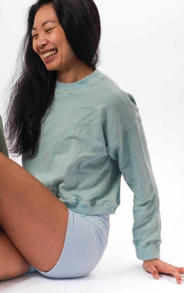 Sweatshirt Wave Mandala - Teal
