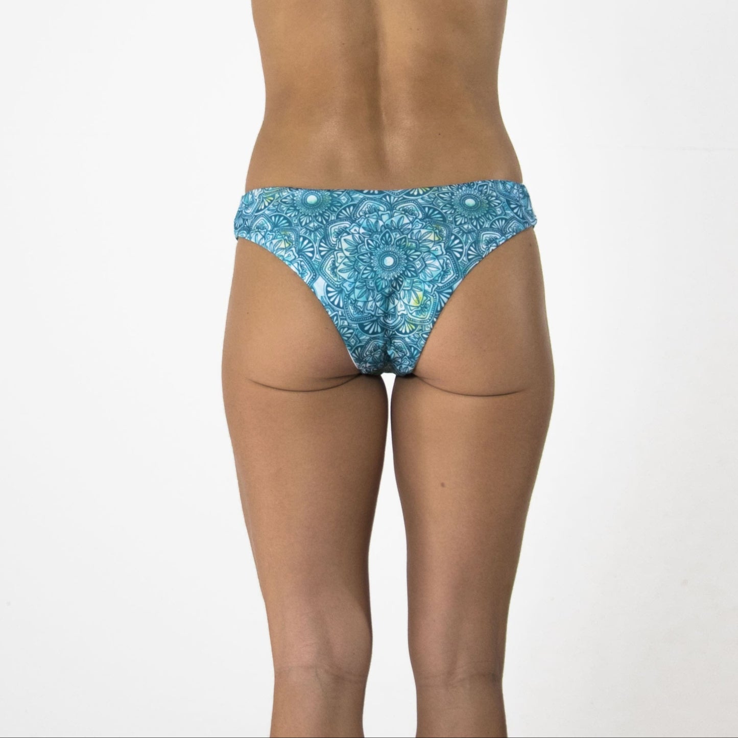 Bikini Bottom - Turquoise Blue Mandala Pattern