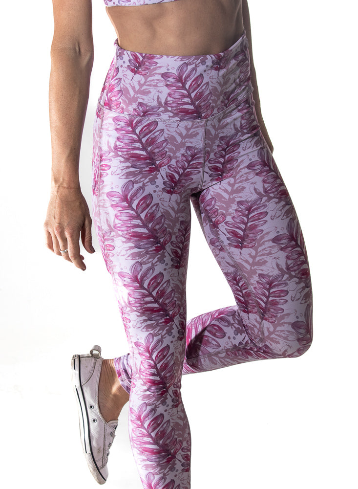 Long Legging - Pink Watercolour