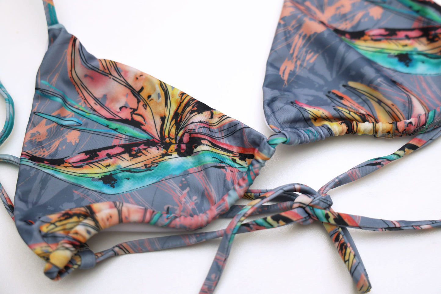 String Bikini Top - Bird Of Paradise Mauve