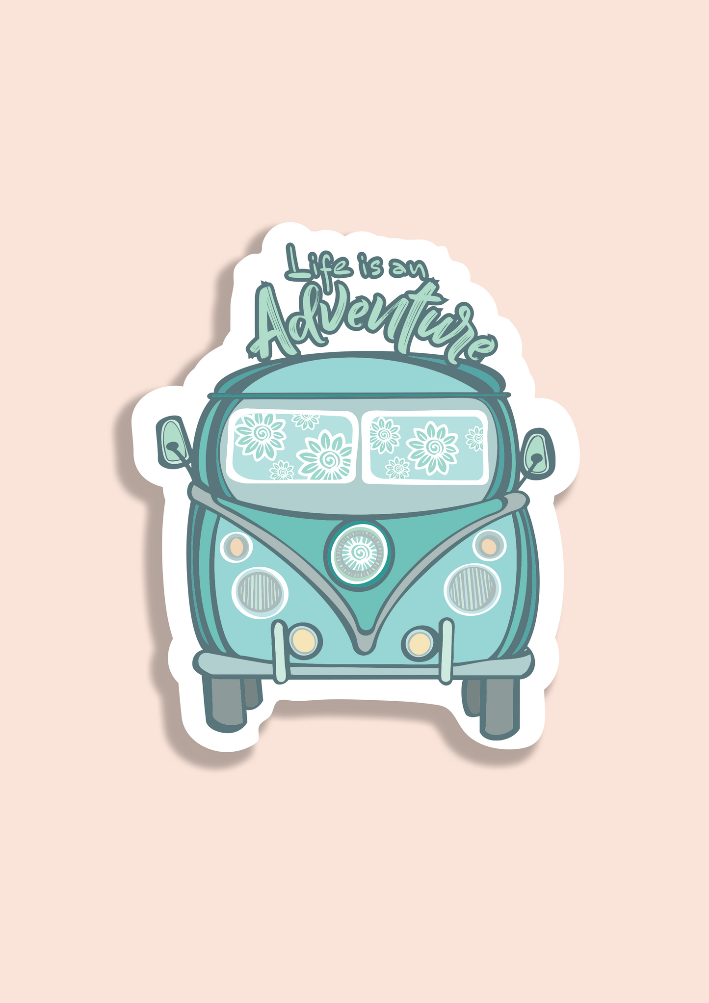 Choose Adventure Kombi Van Vinyl Sticker