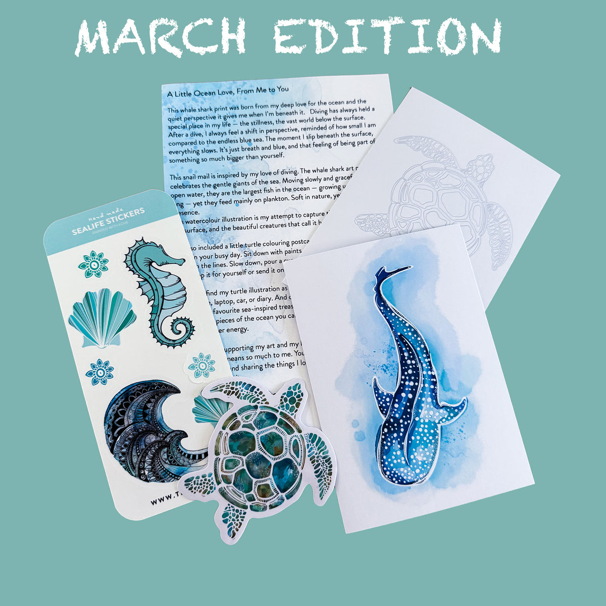Sticker Mail Club SEPTEMBER - illustrations for your letterbox