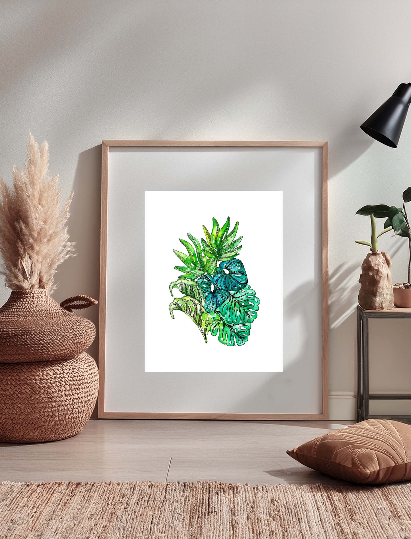 Leaf Mandala Watercolour