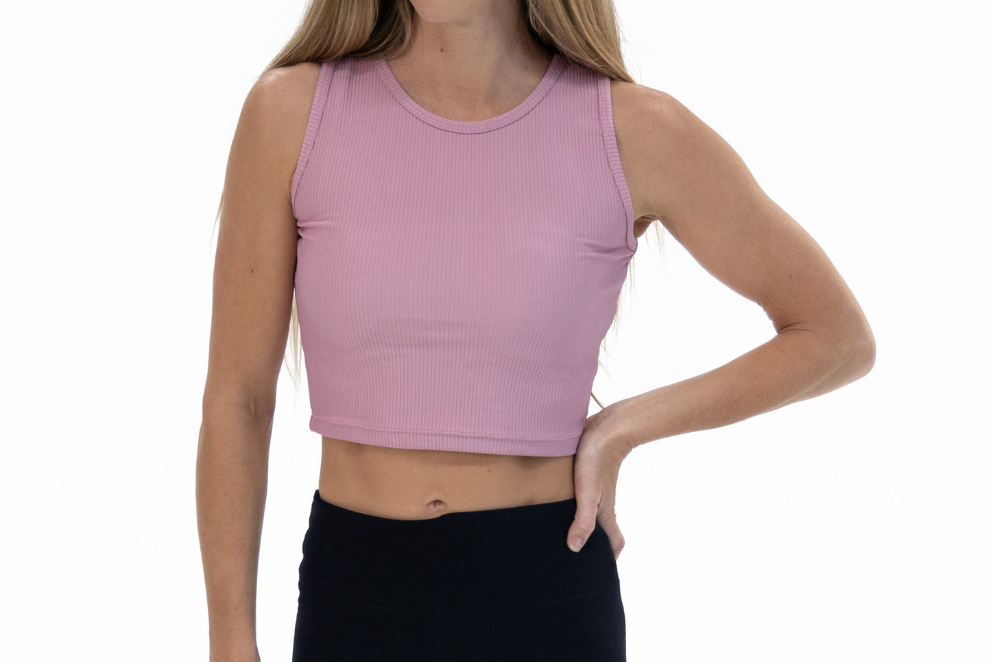 Cropped Tank Top - Pink