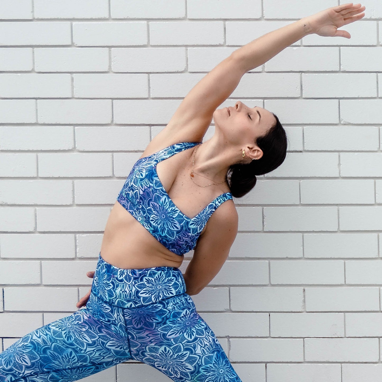 Crop Top / Surf Bikini  - Blue Mandala