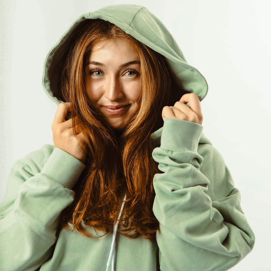 Hoodie Palm Tree Wave - Green