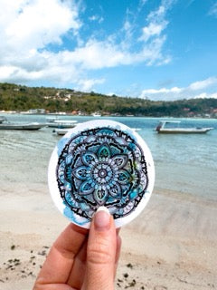 Mandala Watercolour Vinyl Sticker