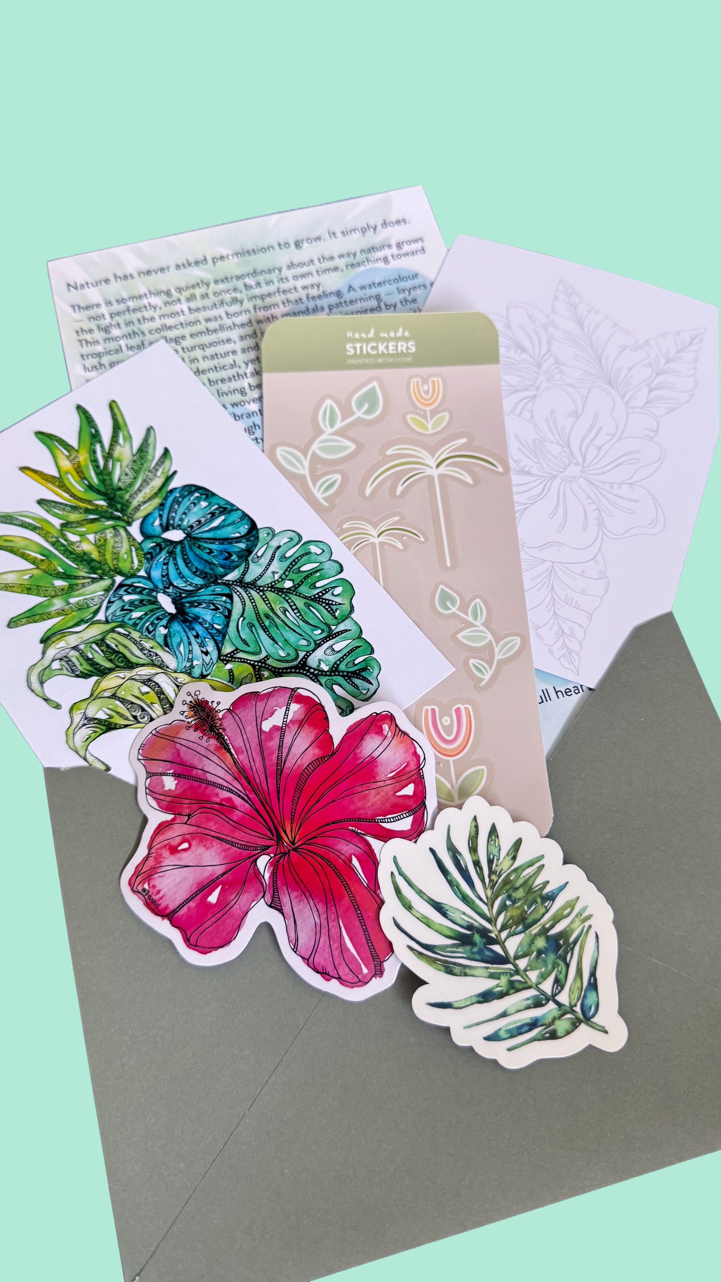 Snail Mail Club JUN By Trevena - slow art and mindful moments for your letterbox