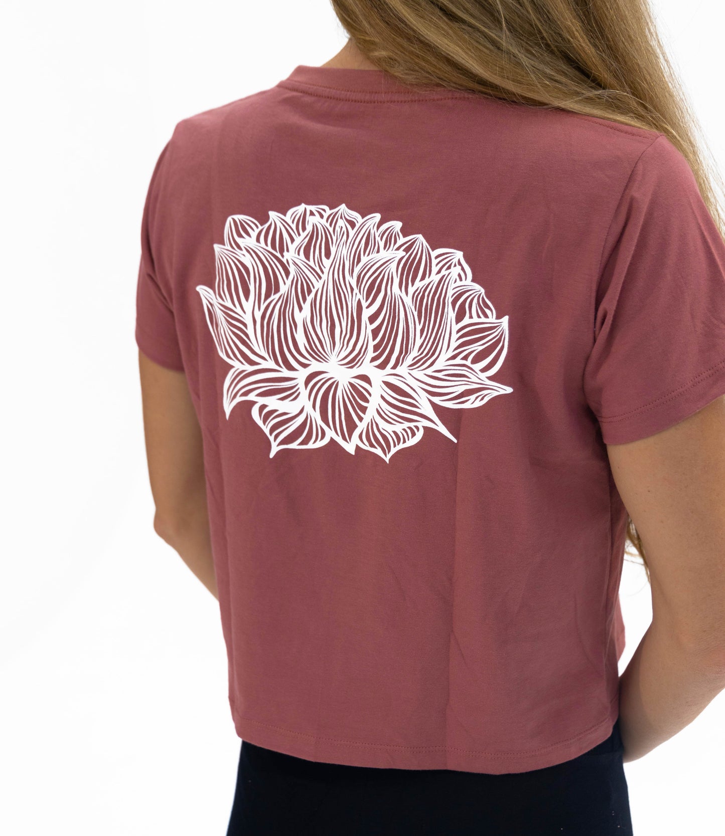 T-shirt Cropped - Rose Lotus