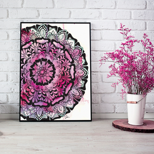 Twilight Mandala Watercolour