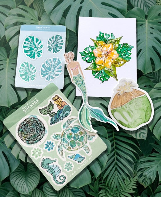 Sticker Mail Club OCTOBER - illustrations for your letterbox