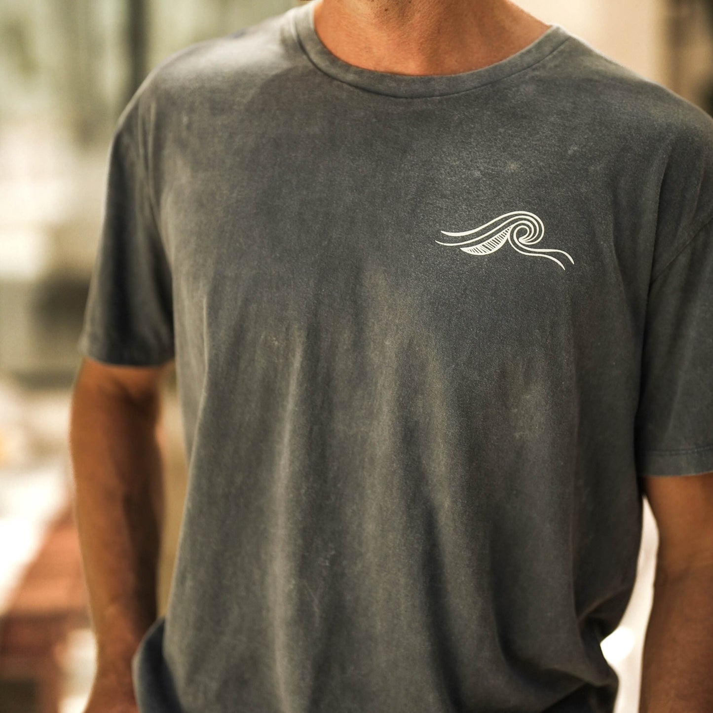 T-Shirt Wave - Stone Wash Grey