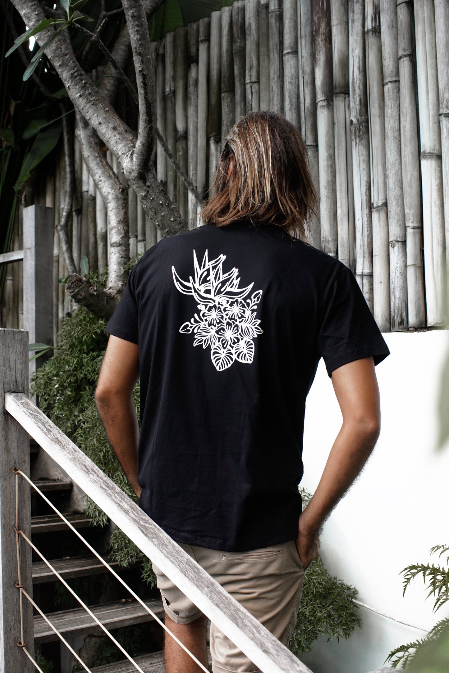 T-Shirt Tropical - Black