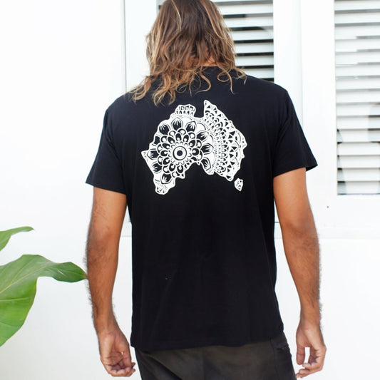 T-Shirt Australia Mandala - Black