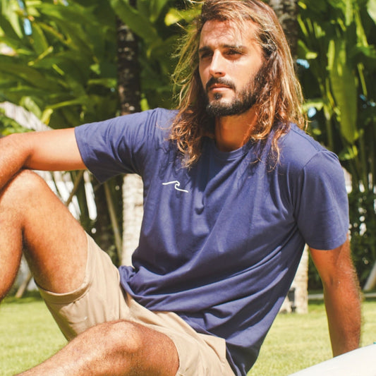 T-Shirt Wave Mandala - Navy