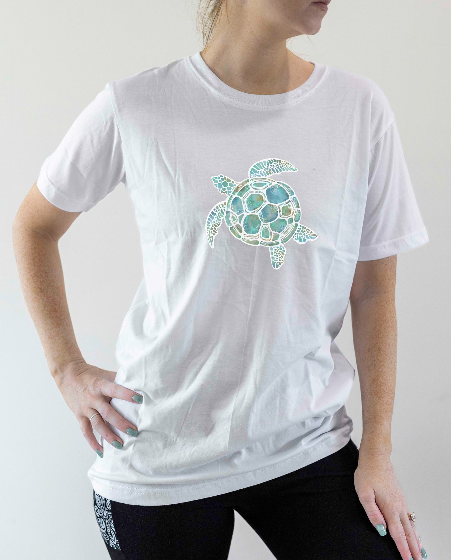 Turtle T-shirts Hand Drawn Graphic Regular Tee - 100% Cotton