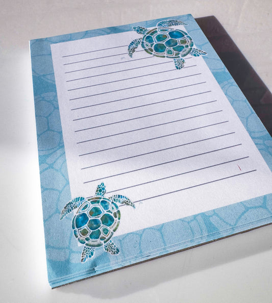 Turtle Note Pad – Ocean Inspired Art Illustration note Book