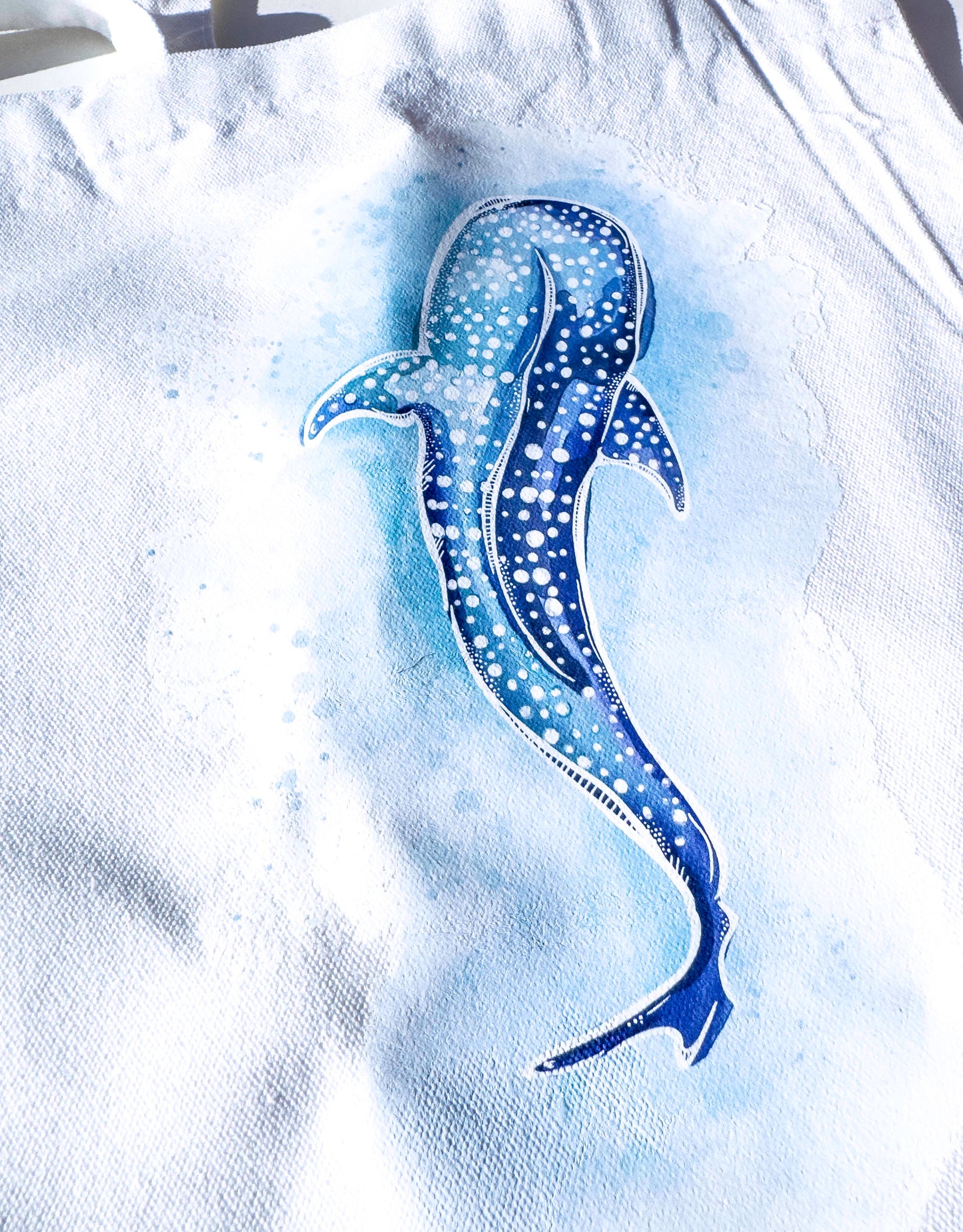 Tote Bag - Whale Shark Artisan Watercolour Illustration