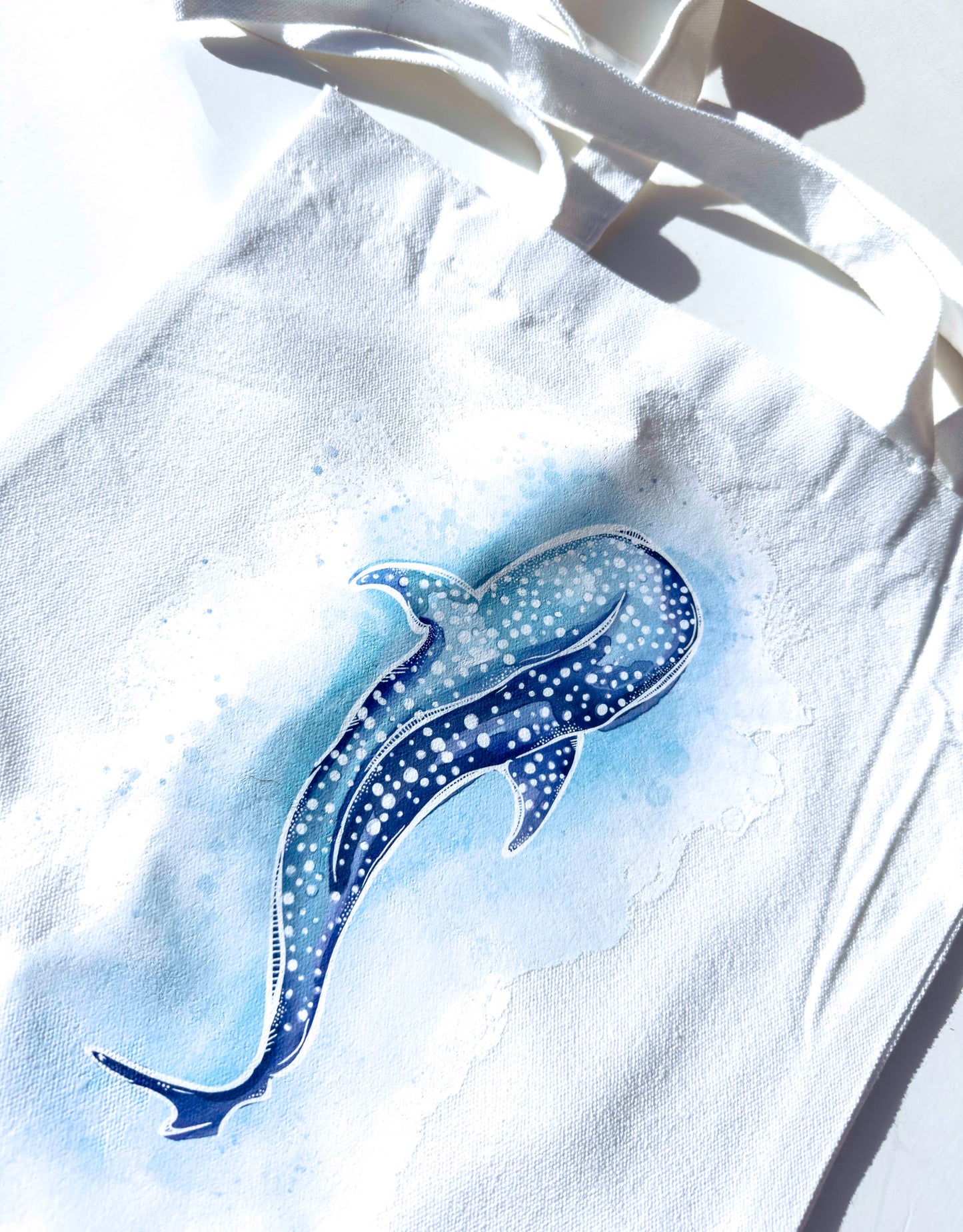 Tote Bag - Whale Shark Artisan Watercolour Illustration