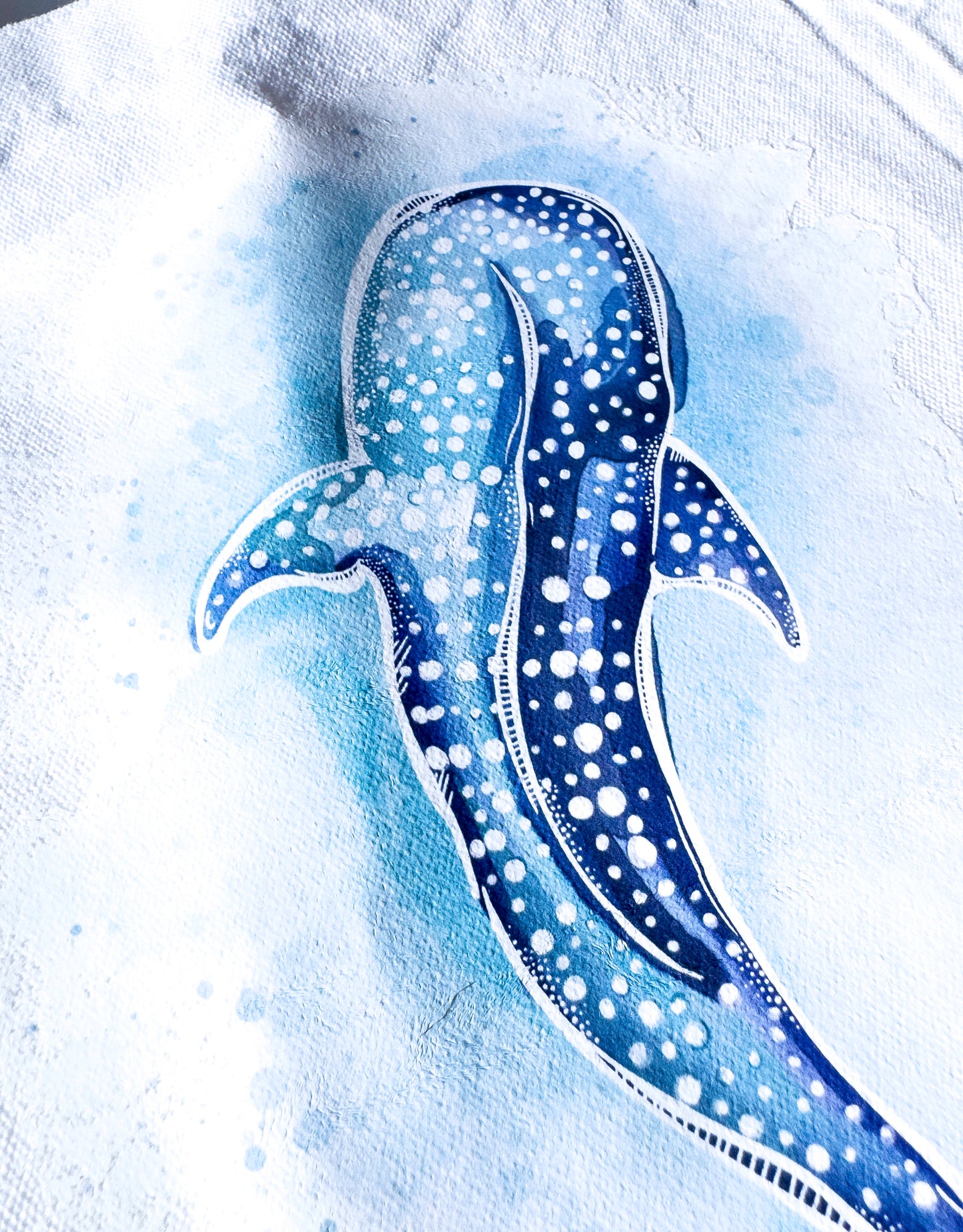 Tote Bag - Whale Shark Artisan Watercolour Illustration