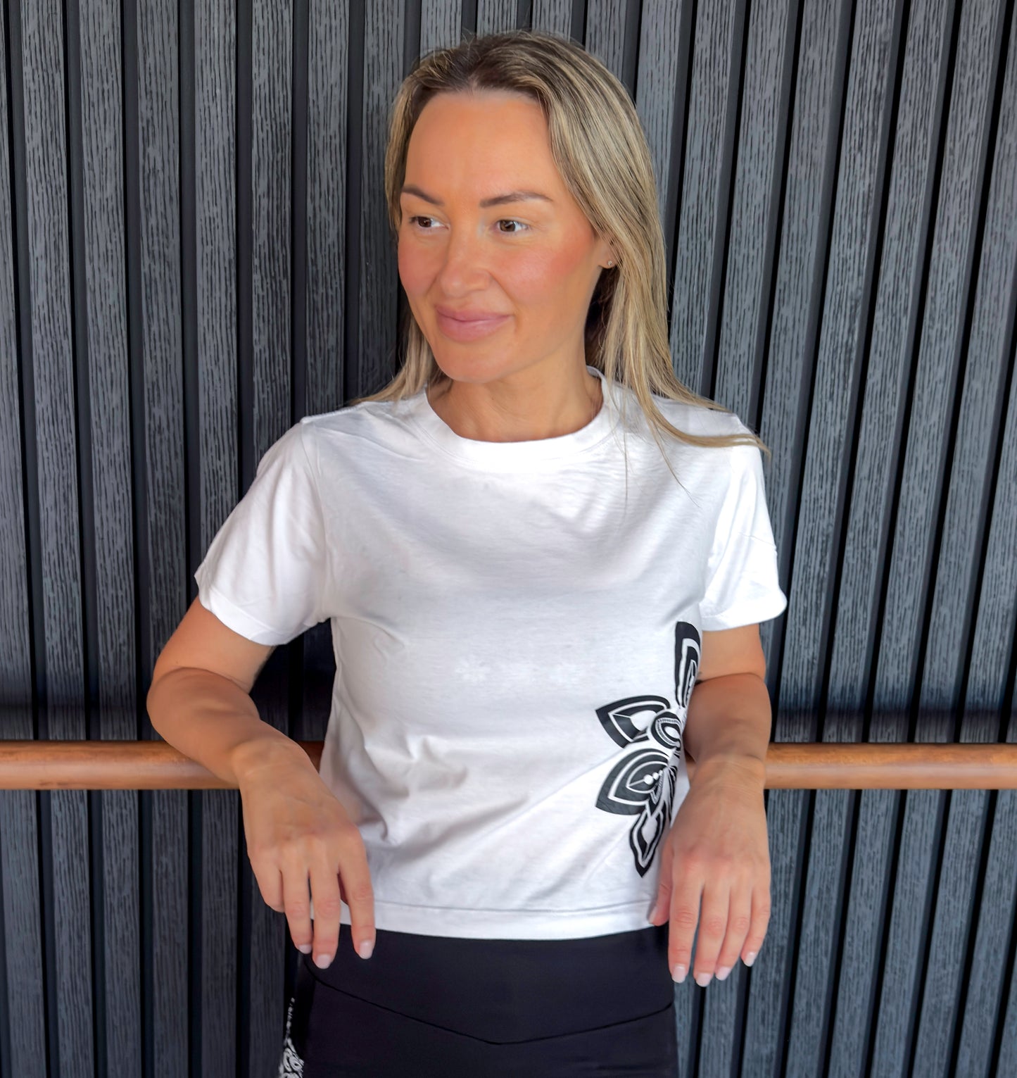 Mandala T-shirts Hand Drawn White Graphic Cropped Tee - 100% Cotton