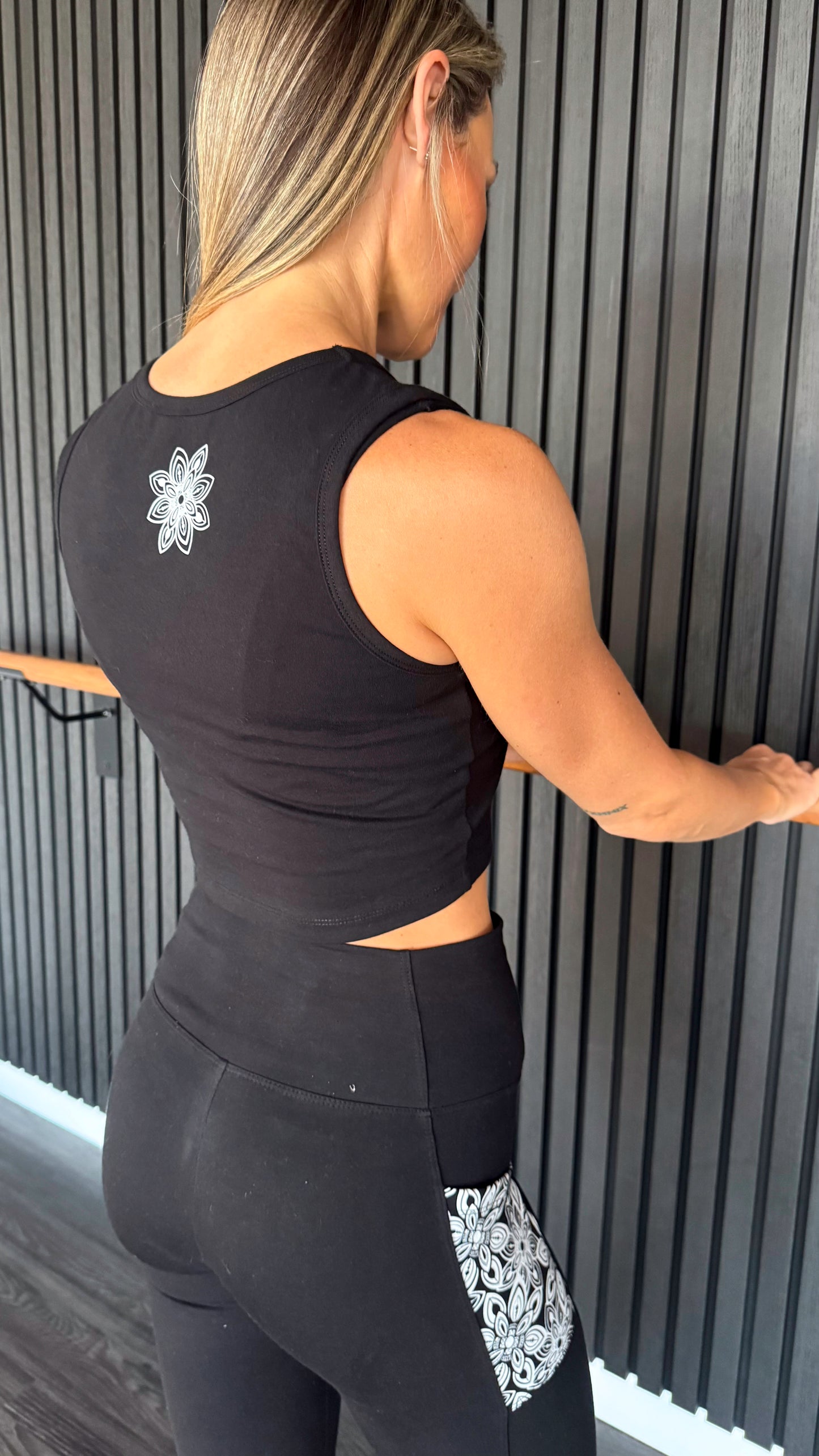 Black Organic Cotton Tank & Legging Set – Activewear Bundle