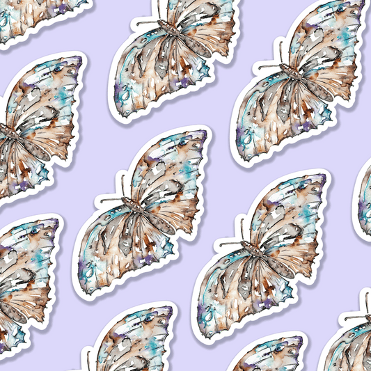 Butterfly Watercolour Vinyl Sticker