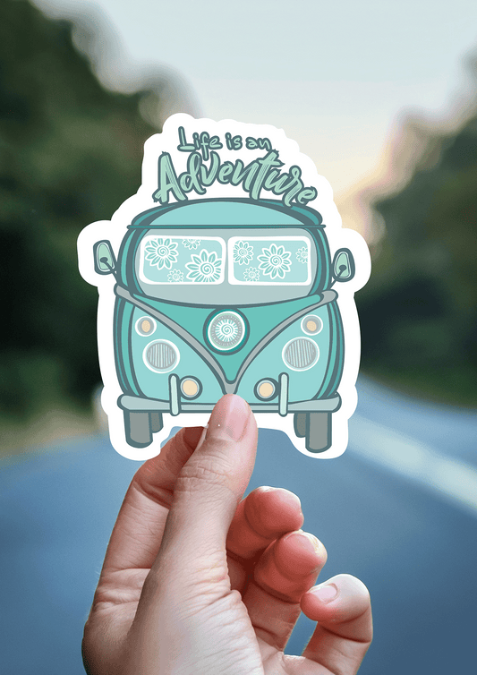 Choose Adventure Kombi Van Vinyl Sticker