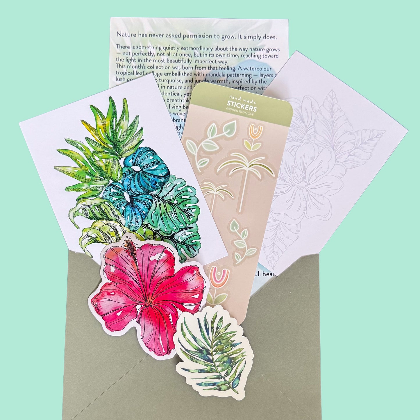 Snail Mail Club JUN By Trevena - slow art and mindful moments for your letterbox