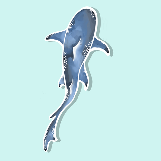 Thresher Shark Watercolour Vinyl Sticker